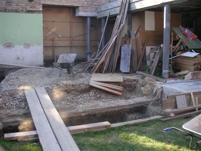 und hinten der letzte Teil dieses Fundamentes